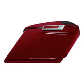 HR3 Billiard Red 5" Stretched Extended Saddlebags with Speaker Lids FOR Harley Touring 2014-2023